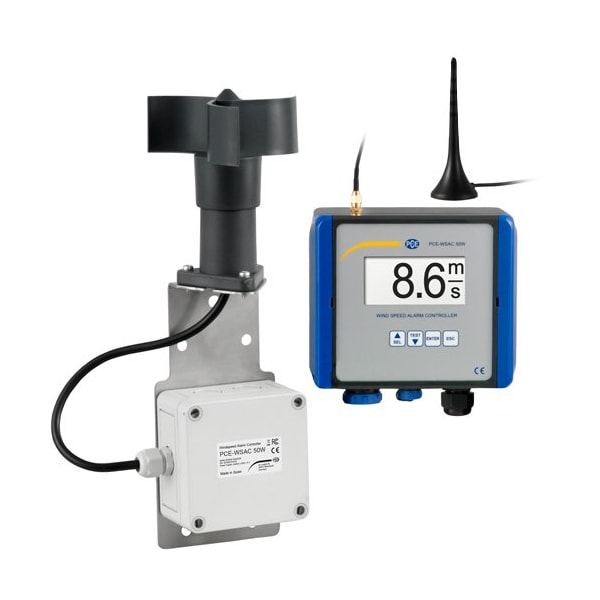 Wind Speed Meter, Units: km/h, mph, m/s